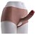 ONE-PIECE PENIS CP036 - Cinta em silicone com pênis realístico macio integrado - COR BEGE - 18 x 3,5cm - Imagem 1