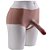 ONE-PIECE PENIS CP036 - Cinta em silicone com pênis realístico macio integrado - COR BEGE - 18 x 3,5cm - Imagem 9