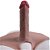 ONE-PIECE PENIS CP036 - Cinta em silicone com pênis realístico macio integrado - COR BEGE - 18 x 3,5cm - Imagem 2