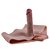 ONE-PIECE PENIS CP036 - Cinta em silicone com pênis realístico macio integrado - COR BEGE - 18 x 3,5cm - Imagem 5