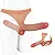 ONE-PIECE PENIS MLSM2155 - Cinta em silicone com pênis realístico macio integrado - COR BEGE - 14 x 3,5cm - Imagem 1