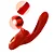 Mouth Shaped Lip Biting Vibrator With G Spot Vibrator with Tapping - Vibrador recarregável em formato de boca com estimulador de ponto G - Imagem 7