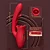 Mouth Shaped Lip Biting Vibrator With G Spot Vibrator with Tapping - Vibrador recarregável em formato de boca com estimulador de ponto G - Imagem 3