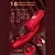 Mouth Shaped Lip Biting Vibrator With G Spot Vibrator with Tapping - Vibrador recarregável em formato de boca com estimulador de ponto G - Imagem 5