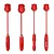 Red rose of pleasure - estimulador em formato de flor recarregável com estimulador pulsante clitoriano e bullet ponto g com "tapping" - Imagem 6