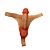 ONE-PIECE PENIS MLSM2118 - Cinta em silicone com pênis realístico macio integrado - COR BEGE - 13,5 x 4cm - Imagem 3