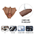 Hollow Penis Sleeve MLSM3245 - Capa peniana com cinta em silicone com vibrador recarregável - 15 x 4,2cm - COR BEGE - Imagem 9