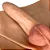 VIBRATING ONE-PIECE PENIS MLSM3245- Cinta em silicone com pênis realístico com vibrador recarregável macio integrado - COR BEGE - 15 x 4,2cm - Imagem 4