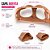 Hollow Penis Sleeve MLSM3245 - Capa peniana com cinta em silicone com vibrador recarregável - 15 x 4,2cm - COR BEGE - Imagem 2