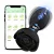 Black Rose Butt Plug - Plug anal recarregável giratória com vibração com controle via aplicativo - cor preta - Imagem 1