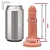 Realistic big dildo anel dupla penetração - anel peniano companheiro para dupla penetração -11x3cm - cor bege - Imagem 2