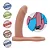 Realistic big dildo anel dupla penetração - anel peniano companheiro para dupla penetração -11x3cm - cor bege - Imagem 7