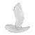 Plug anal masculino em silicone massageador de próstata transparente - 18,5 x 5,7 cm - Imagem 7