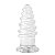 Plug anal escalonado em silicone transparente - 16,5 x 7,0 cm - Imagem 5