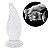 Plug anal formato de cone em silicone transparente - 20,0 x 7,3 - Imagem 1