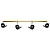 Kit sado bdsm bondage barra dourada algemas - Imagem 2