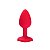 Plug anal formato rosa em silicone toque aveludado - 7x2,5cm (tam p) - Imagem 5