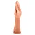Realistic big dildo Hand Finger - Mão aberta para fisting fucking com ventosa - 29 x 6,2cm - cor bege - Imagem 5