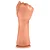 Realistic big dildo Fist Power - Mão fechada para fisting fucking com ventosa - 23 x 7,8cm - cor bege - Imagem 6