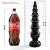Realistic big butt plug Khalifa Graduado - Plug Anal Grande 40 x 8cm - cor preta - Imagem 2