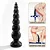 Realistic big butt plug Khalifa Graduado - Plug Anal Grande 40 x 8cm - cor preta - Imagem 3