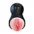 Duplo masturbador masculino com vagina e boca penetráveis vibratório controle por aplicativo de celular - Imagem 13