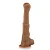 Realistic big dildo Cavalo Garanhão - Pinto de borracha realístico flexível com escroto e ventosa - 27x8cm - cor bege - Imagem 6