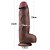 Lovetoy Dual Layered Platinum Silicone Nature Cock 12' - Pênis Dupla Densidade - 31x7,6 Cm - Cor Marrom - Imagem 2