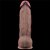 Lovetoy Dual Layered Platinum Silicone Nature Cock 12' - Pênis Dupla Densidade - 31x7,6 Cm - Cor Marrom - Imagem 6