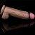 Lovetoy Dual Layered Platinum Silicone Nature Cock 12' - Pênis Dupla Densidade - 31x7,6 Cm - Cor Marrom - Imagem 9