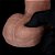Lovetoy Dual Layered Platinum Silicone Nature Cock 8.0' - Pênis Dupla Densidade - 20,5x3,7cm - Cor Marrom - Imagem 14