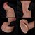 Lovetoy Dual Layered Platinum Silicone Nature Cock 8.0' - Pênis Dupla Densidade - 20,5x3,7cm - Cor Marrom - Imagem 2