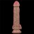 Lovetoy Dual Layered Platinum Silicone Nature Cock 8.0' - Pênis Dupla Densidade - 20,5x3,7cm - Cor Marrom - Imagem 10