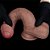 Lovetoy Dual Layered Platinum Silicone Nature Cock 8.0' - Pênis Dupla Densidade - 20,5x3,7cm - Cor Marrom - Imagem 5