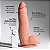 Ator pornô J.holmes - Consolo pênis realístico com escroto, vibrador e ventosa - 27x5,5 cm - cor bege - Imagem 5
