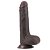 LOVETOY SLIDING SKIN 7.0'' - PRÓTESE REALÍSTICA BELISCÁVEL COM GLANDE DEFINIDA, VÉRTEBRA, VEIAS SUAVES, ESCROTO E VENTOSA - 18 X 3,5 CM - COR CHOCOLATE - Imagem 19