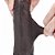 LOVETOY SLIDING SKIN 7.0'' - PRÓTESE REALÍSTICA BELISCÁVEL COM GLANDE DEFINIDA, VÉRTEBRA, VEIAS SUAVES, ESCROTO E VENTOSA - 18 X 3,5 CM - COR CHOCOLATE - Imagem 6