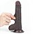 LOVETOY SLIDING SKIN 7.0'' - PRÓTESE REALÍSTICA BELISCÁVEL COM GLANDE DEFINIDA, VÉRTEBRA, VEIAS SUAVES, ESCROTO E VENTOSA - 18 X 3,5 CM - COR CHOCOLATE - Imagem 4