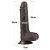 LOVETOY SLIDING SKIN 7.0'' - PRÓTESE REALÍSTICA BELISCÁVEL COM GLANDE DEFINIDA, VÉRTEBRA, VEIAS SUAVES, ESCROTO E VENTOSA - 18 X 3,5 CM - COR CHOCOLATE - Imagem 3