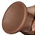 Lovetoy Realistic Chubby Vibrating Dildo - Pênis Realístico Com Ventosa E Vibrador - 26.6x6.3 Cm - Cor Marrom - Imagem 11