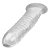 BEING FETISH PENIS ENHANCER - Capa Peniana P com Anel para o Escroto e Texturas Internas em Nódulos - cor transparente - Imagem 3