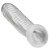 BEING FETISH PENIS ENHANCER - Capa Peniana P com Anel para o Escroto e Texturas Internas em Nódulos - cor transparente - Imagem 4