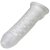 BEING FETISH PENIS ENHANCER - Capa Peniana P com Anel para o Escroto e Texturas Internas em Nódulos - cor transparente - Imagem 7