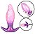 Plug anal silicone inflável - 10,7x3,9cm - Imagem 1