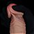 Lovetoy Dual Layered Platinum Silicone Nature Cock 9.0' - Pênis Dupla Densidade - 23,5x4,3cm - Cor Marrom - Imagem 4