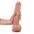 LOVETOY SLIDING SKIN 9.0'' - PRÓTESE REALÍSTICA BELISCÁVEL COM GLANDE DEFINIDA, VÉRTEBRA, VEIAS SUAVES, ESCROTO E VENTOSA - 23,5 X 4,5 CM - COR BEGE - Imagem 3