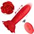 Rose Anal Plug Remote Control Thrusting - Plug Anal Flor Com Led Com 10 Modos De Vai E Vem, E Controle Remoto Sem Fio - Imagem 1