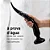 Realistic big butt plug Tower- Plug Anal Grande Flexível 39x4cm - cor preto - Imagem 3