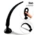 Realistic big butt plug Tower- Plug Anal Grande Flexível 39x4cm - cor preto - Imagem 1