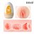 FUNNY EGG em Cyberskin - formato vagina - ovo laranja - Imagem 1